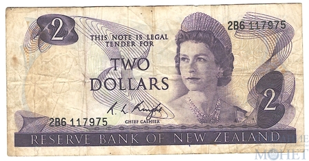 2 доллара, 1967-81 гг.., Новая Зеландия