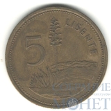 5 лисенте, 1979 г., Лесото