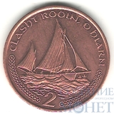 2 пенса, 2001 г., Остров Мен(Елизавета II)