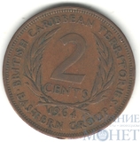 2 цента, 1964 г., Восточно-Карибские штаты
