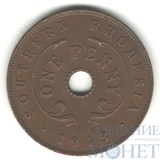1 пенни, 1943 г., Южная Родезия(Георг VI король Великобритании (1936-1952))
