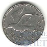 10 центов, 1987 г., Барбадос
