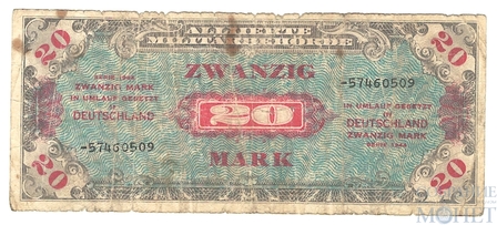 20 марок, 1944 г., Германия(Советская зона оккупации)