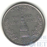 25 центов, 2000 г., (D), США,"Штат Мэриленд"