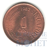 1 цент, 1982 г., Сингапур