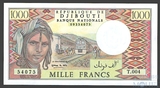 1000 франков, 1988 г., Джибути