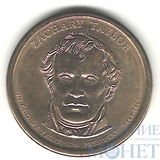 1 доллар, 2009 г.,(P), США, 12-й президент США-Закари Тейлор