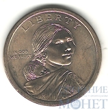 1 доллар, 2013 г.,(P), США, Сакаговея,"Договор с делаварами"