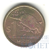 1 песо, 2011 г., Уругвай(броненосец-мулита)