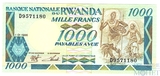 1000 франков, 1988 г., Руанда