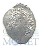 Деньга, серебро, 1466-1454 гг.. ГП2 3735А, R VIII, Удельное княжество Можайское, Иван Андреевич
