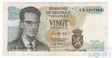 20 франков, 1964 г., Бельгия