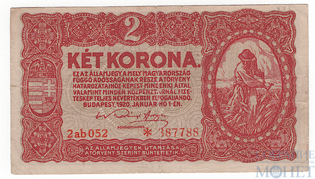 2 кроны, 1920 г., Венгрия