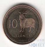 10 лисенте, 2023 г., Лесото(Ангорская коза)
