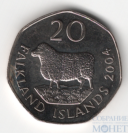 20 центов, 2004 г., Фолклендские острова