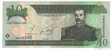 10 песо, 2002 г., Доминикана