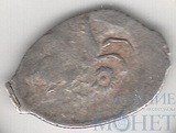 деньга, серебро, 1505-1533 гг.., Государь вязью/голова под конем, Москва