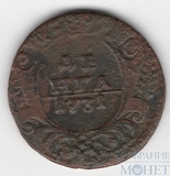 Деньга, 1731 г.,"одна черта"