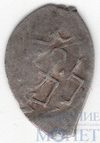 деньга, серебро, 1505-1533 гг.., Государь вязью/М под конем, Москва