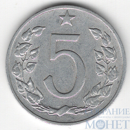 5 геллеров, 1962 г., Чехословакия
