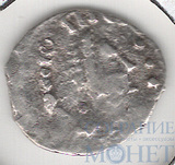 деньга, серебро, 1447-1460 гг., ГП2 №2160 (С) R-8, "Голова-Копейщик", Московское княжество