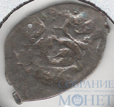 деньга, серебро, 1485-1505 гг., ГП2 № 8033 R-10, СЛ, "Трилистник", Москва