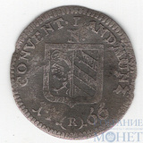 1 крейцер, серебро, 1766 г., Нюрнберг(Германия)