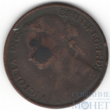 1 пенни, 1875 г., Великобритания(Королева Виктория (1838 - 1901))