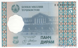 5 дирам, 1999 г., Таджикистан