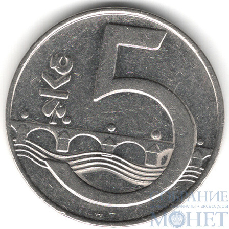 5 крон, 1996 г., Чехия(Карлов мост)