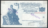 50 сентаво, 1942 г., Аргентина