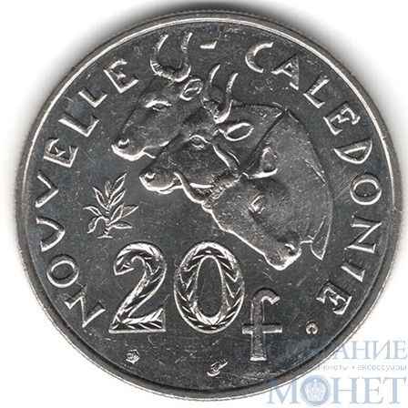 20 франков, 2002 г., Новая Каледония