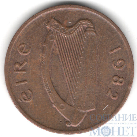 1 пенни, 1982 г., Ирландия
