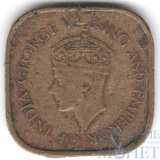 5 центов, 1945 г., Цейлон(Георг VI)
