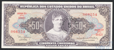 50 крузейро(5 сентаво), 1966-67 г., Бразилия