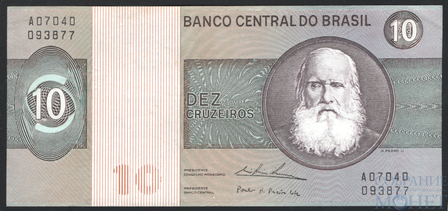 10 крузейро, 1974 г., Бразилия