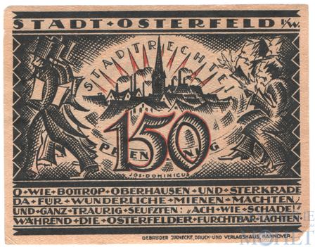 150 пфеннигов, 1921 г., Остерфельд