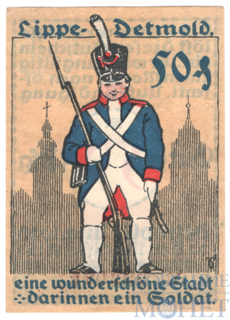 50 пфеннигов, 1921 г., Липпе-Детмольд
