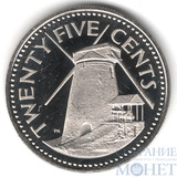 25 центов, 1975 г., Барбадос