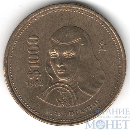 1000 песо, 1988 г., Мексика