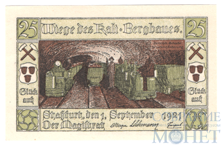 25 пфеннигов, 1921 г., Штасфурт(Саксония-Анхальт)