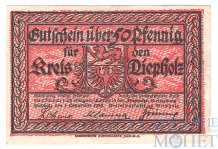50 пфеннигов, 1920 г., Дипхольц(Нижняя Саксония)