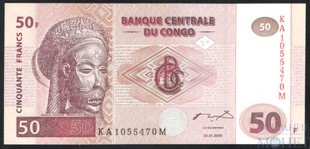 50 франков, 2000 г., Конго