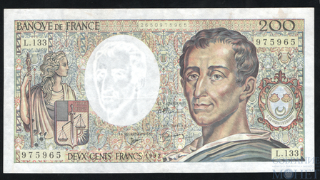 200 франков, 1992 г., Франция