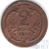 2 геллера, 1911 г., Австрия