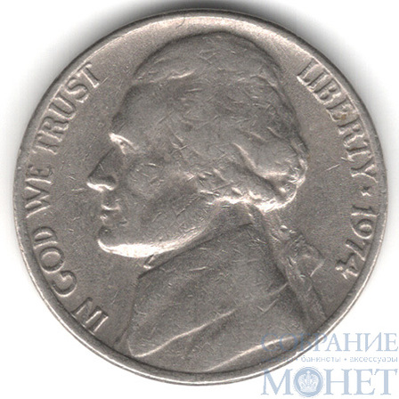5 центов, 1974 г., США