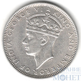 20 центов, серебро, 1939 г., Малайя(Георг VI)