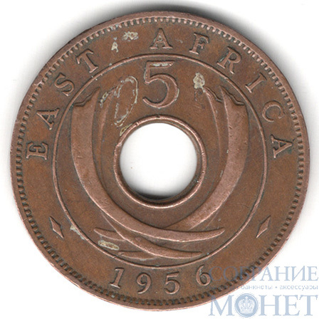5 центов, 1956 г., Восточная Африка