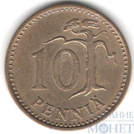 10 пенни, 1975 г., Финляндия