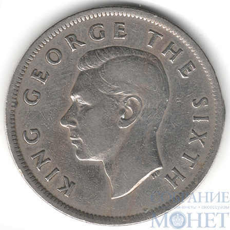 1/2 кроны, 1949 г., Новая Зеландия(Георг VI король Великобритании (1936-1952))